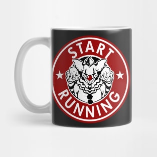 Start Running Scary Clown Mug